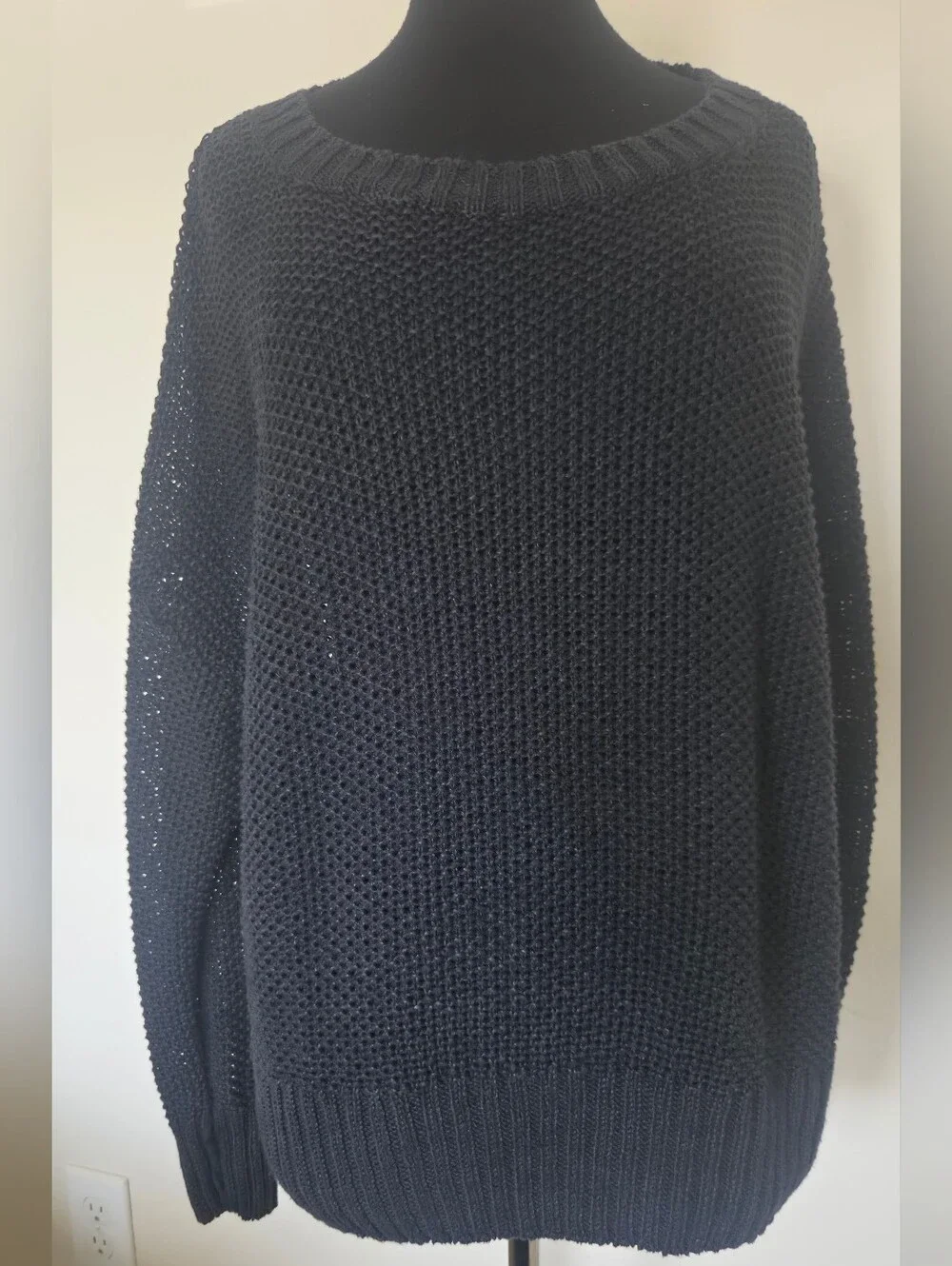 J. Crew Crochet  Crewneck Beach  Sweater